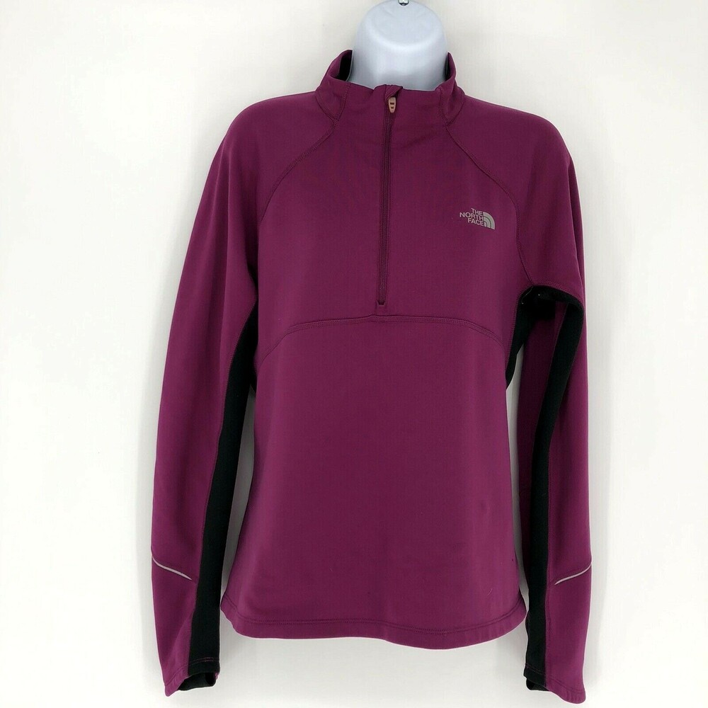 The North Face Flight Series Women Raspberry 1/4 Zip Pull Over Running Jacket M